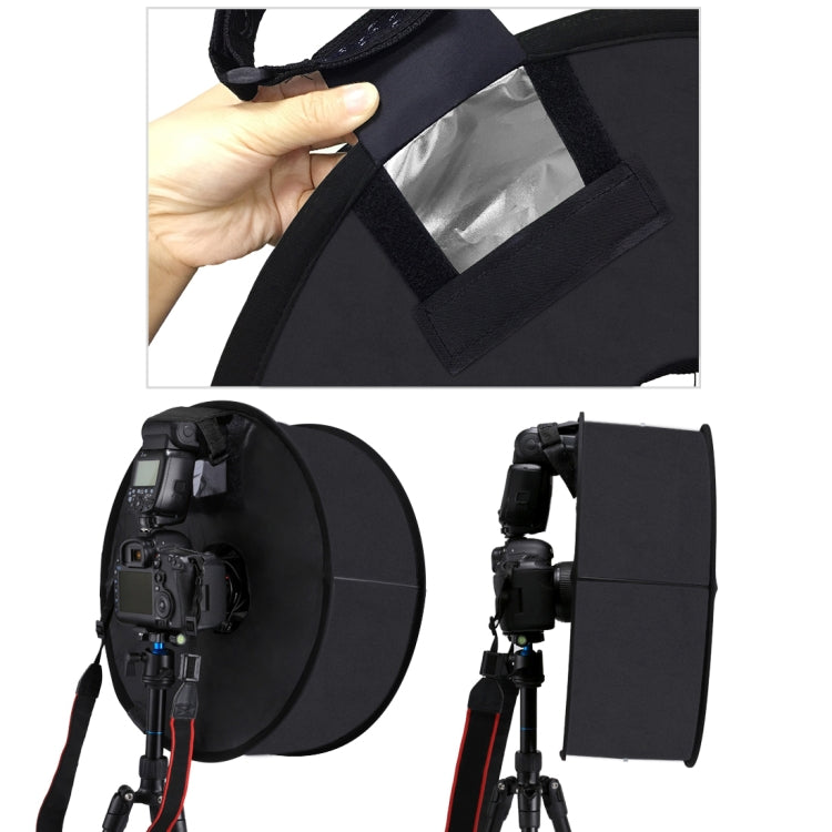 PULUZ 45cm Round Style Macro and Portrait Softbox SpeedLite Flash Light Foldable Diffuser - Camera Accessories by PULUZ | Online Shopping UK | buy2fix