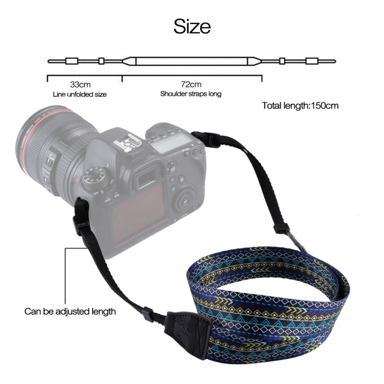PULUZ Retro Ethnic Style Multi-color Series Shoulder Neck Strap Camera Strap for SLR / DSLR Cameras - Camera Accessories by PULUZ | Online Shopping UK | buy2fix