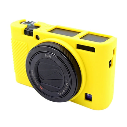 PULUZ Soft Silicone Protective Case for Sony RX100 III / IV / V(Yellow) - Camera Accessories by PULUZ | Online Shopping UK | buy2fix