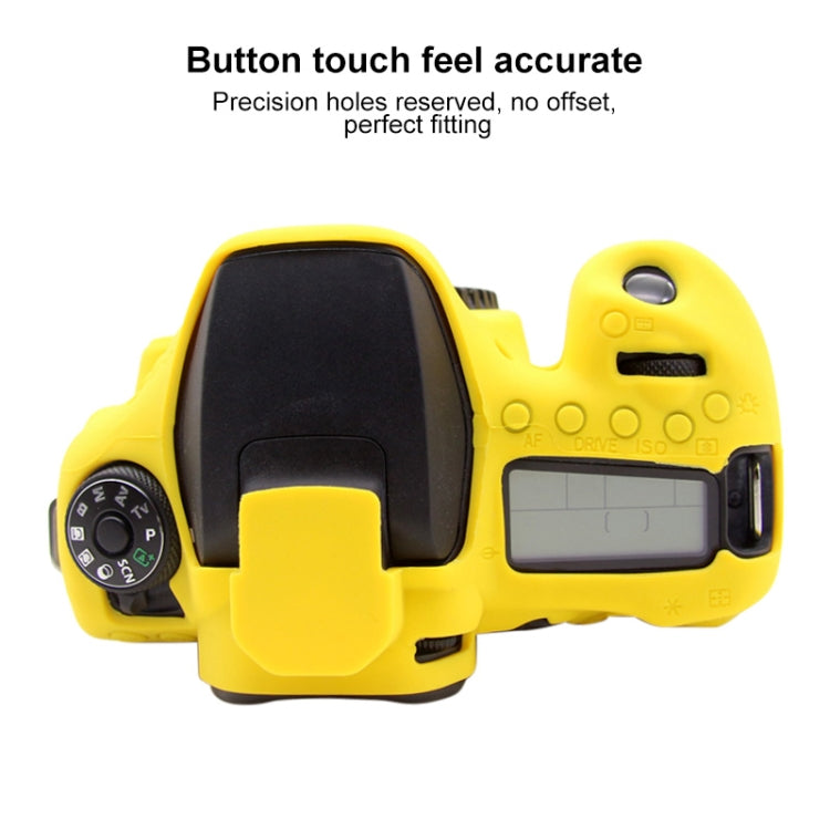 PULUZ Soft Silicone Protective Case for Canon EOS 90D (Yellow) - Camera Accessories by PULUZ | Online Shopping UK | buy2fix