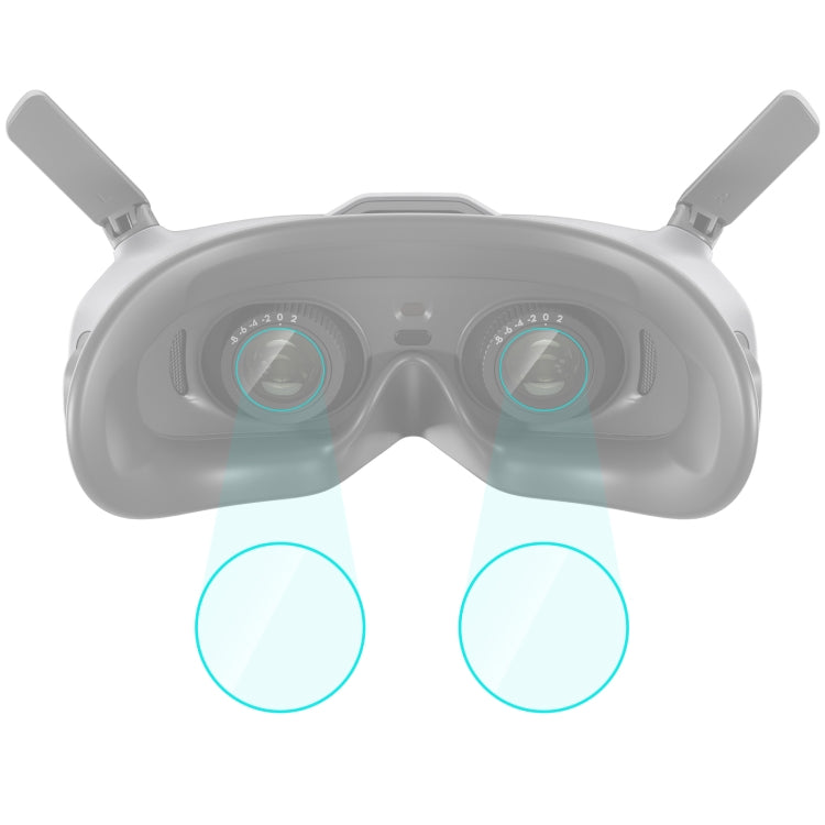 For DJI Goggles 2 2pcs PULUZ Tempered Glass Goggles Lens Film (Transparent) - Others by PULUZ | Online Shopping UK | buy2fix