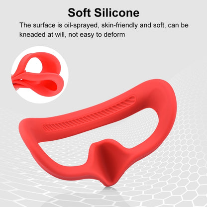 For DJI Avata Goggles 2 PULUZ Flying Eye Mask Silicone Protective Case(Red) - DJI & GoPro Accessories by PULUZ | Online Shopping UK | buy2fix