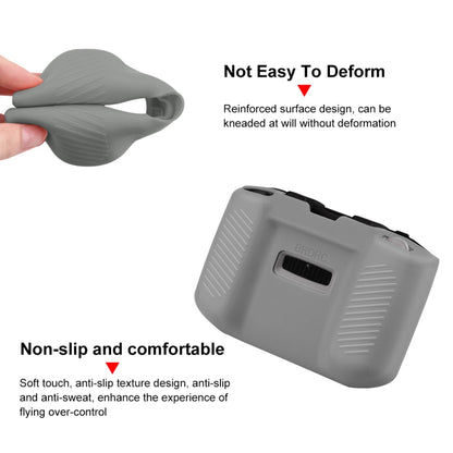 PULUZ Shockproof Anti-scratch Silicone Case with Neck Strap For DJI Neo / Mini 3 / 3 Pro / Mavic 3 / Air 2S / Mini 2 RC-N2 / RC-N1 / RC-N3 Remote Control (Grey) - Cases & Bags by PULUZ | Online Shopping UK | buy2fix