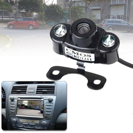 E400 Waterproof 2 LED Color CMOS/CCD Auto Car Rear View Camera for Security Backup Parking - In Car by buy2fix | Online Shopping UK | buy2fix