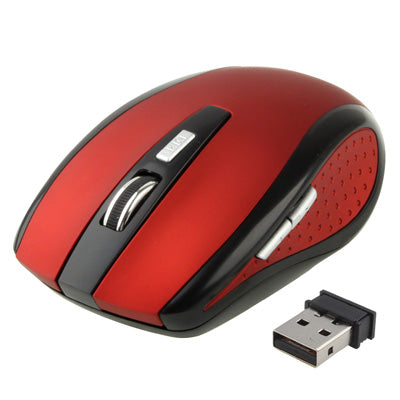 2.4 GHz 800~1600 DPI Wireless 6D Optical Mouse with USB Mini Receiver, Plug and Play, Working Distance up to 10 Meters (Red) - Computer & Networking by buy2fix | Online Shopping UK | buy2fix