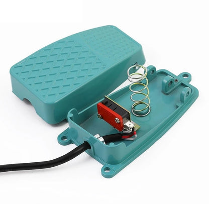 TFS-2 AC 250V 10A Anti-slip Metal Case Foot Control Pedal Switch, Cable Length: 90cm - Security by buy2fix | Online Shopping UK | buy2fix