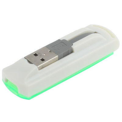 USB 2.0 Multi Card Reader, Support SD/MMC, MS, TF, M2 Card (Light Green) -  by buy2fix | Online Shopping UK | buy2fix