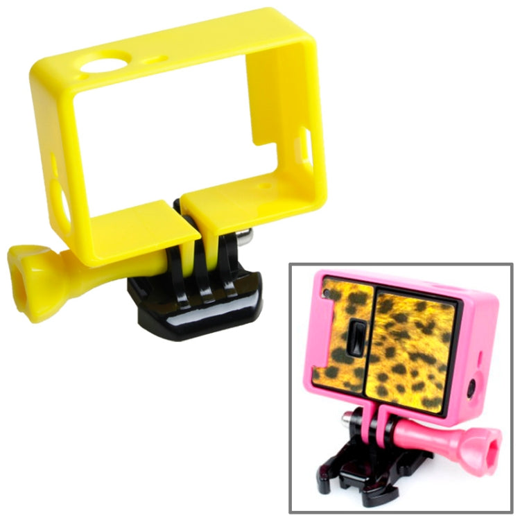 TMC High Quality Tripod Cradle Frame Mount Housing for GoPro HERO4 /3+ /3, HR191(Yellow) - Protective Frame by TMC | Online Shopping UK | buy2fix