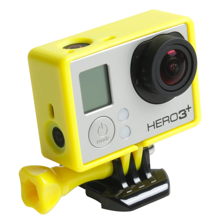 TMC High Quality Tripod Cradle Frame Mount Housing for GoPro HERO4 /3+ /3, HR191(Yellow) - Protective Frame by TMC | Online Shopping UK | buy2fix