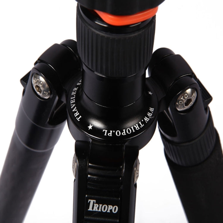 Triopo GT-2804X8.C Adjustable Portable Carbon Fiber Tripod with B-2 Aluminum Ball Head for Canon Nikon Sony DSLR Camera(Black) - Camera Accessories by TRIOPO | Online Shopping UK | buy2fix