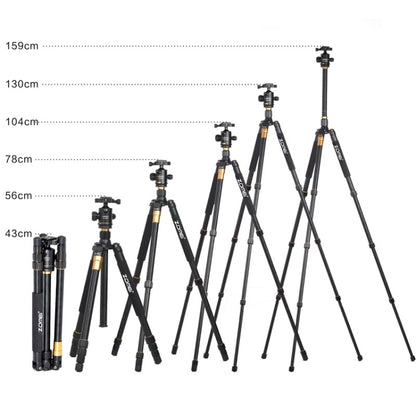 ZOMEI Z688 Portable Professional Travel Magnesium Alloy Material Tripod Monopod with Ball Head for Digital Camera - Camera Accessories by ZOMEI | Online Shopping UK | buy2fix