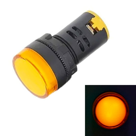 12V AD16-22D / S 22mm LED Signal Indicator Light Lamp (Yellow) - Consumer Electronics by buy2fix | Online Shopping UK | buy2fix