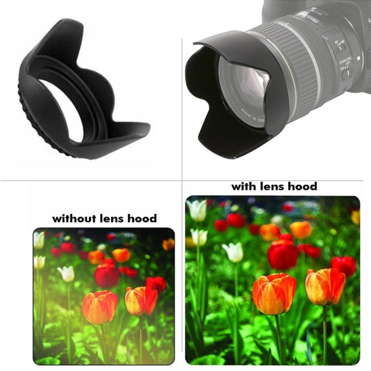 72mm Lens Hood for Cameras(Screw Mount)(Black) - Camera Accessories by buy2fix | Online Shopping UK | buy2fix