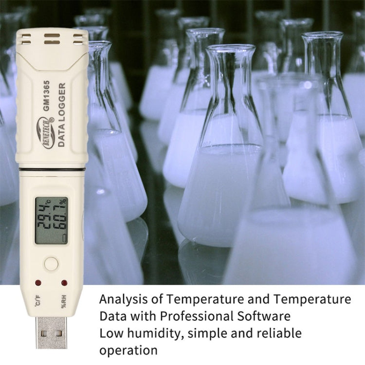 BENETECH GM1365 Digital Humidity & Temperature Data Logger - Thermostat & Thermometer by BENETECH | Online Shopping UK | buy2fix