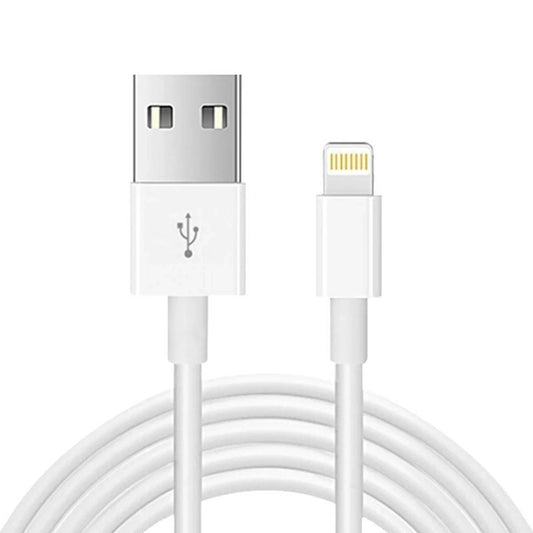 USB to 8 Pin Sync Data Charging Cable, Cable Length: 3m(White) - Normal Style Cable by buy2fix | Online Shopping UK | buy2fix