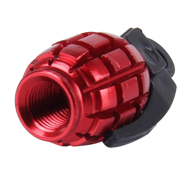 2 PCS Universal Grenade Shaped Bicycle Tire Valve Caps(Red) -  by buy2fix | Online Shopping UK | buy2fix