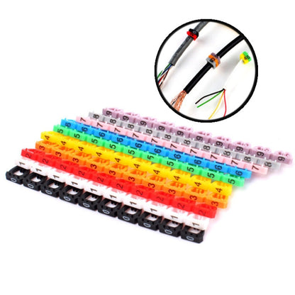 100PCS Label Mark RJ45 RJ11 RJ12 Color Cable - Cable Ties & Organizers by buy2fix | Online Shopping UK | buy2fix