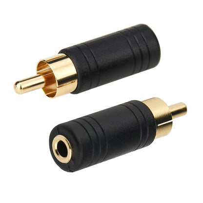 RCA Plug to 6.35mm Stereo jack - RCA Adapter by buy2fix | Online Shopping UK | buy2fix