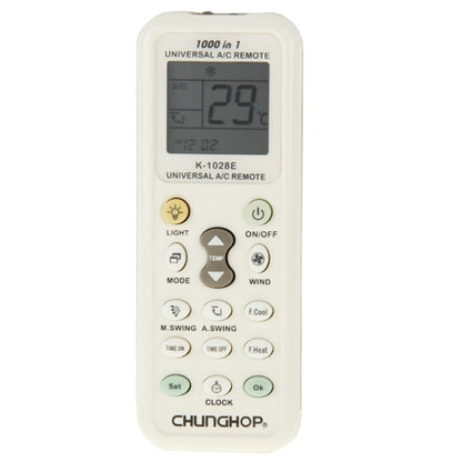 Chunghop K-1028E 1000 in 1 Universal A/C Remote Controller with Flashlight(White) - Consumer Electronics by CHUNGHOP | Online Shopping UK | buy2fix