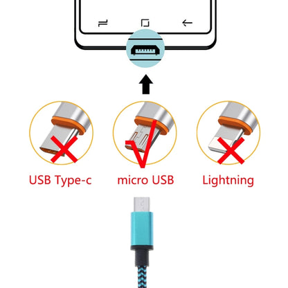 2m Woven Style Micro USB to USB 2.0 Data / Charger Cable(Blue) - Micro USB Cable by buy2fix | Online Shopping UK | buy2fix