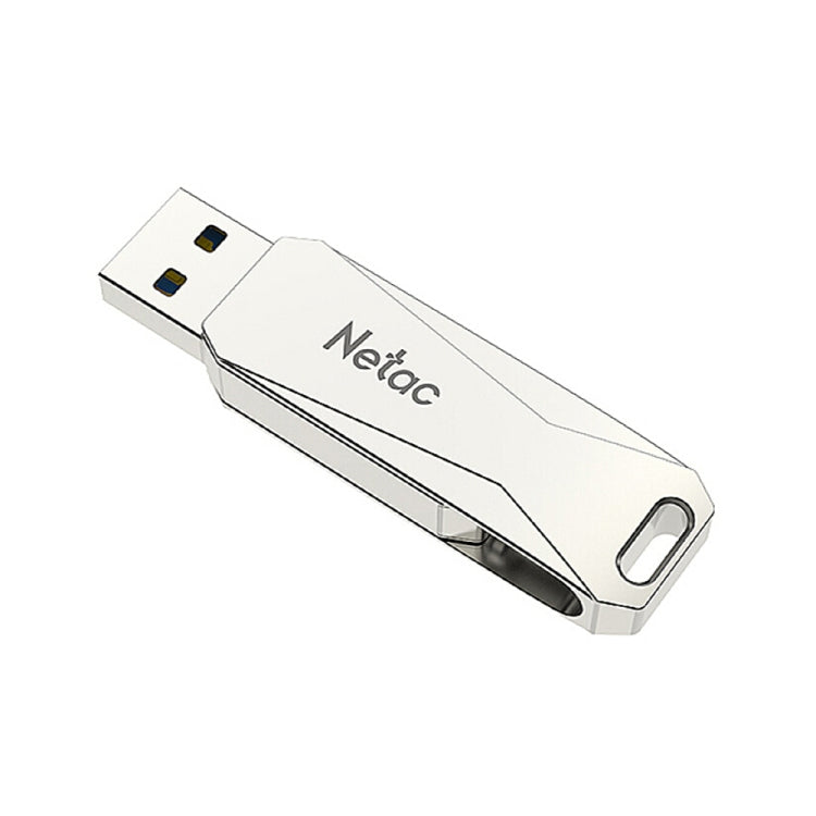 Netac U782C 128GB USB-C / Type-C + USB 3.0 360 Degrees Rotation Zinc Alloy Flash Drive OTG U Disk -  by Netac | Online Shopping UK | buy2fix