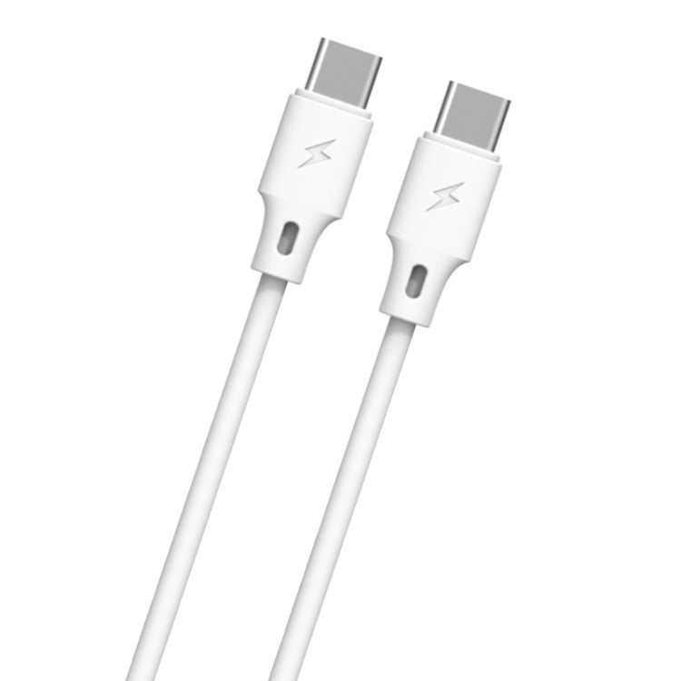 WK WDC-106 3A Type-C / USB-C to Type-C / USB-C Full Speed Charging Data Cable, Length: 1m (White) - USB-C & Type-C Cable by WK | Online Shopping UK | buy2fix