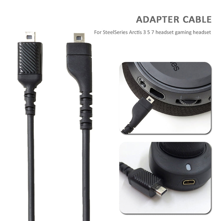 ZS0167 Sound Card Connecting Cable + Adapter Cable for Steelseries Arctis 3 5 7 Headphones - Headset Accessories by buy2fix | Online Shopping UK | buy2fix