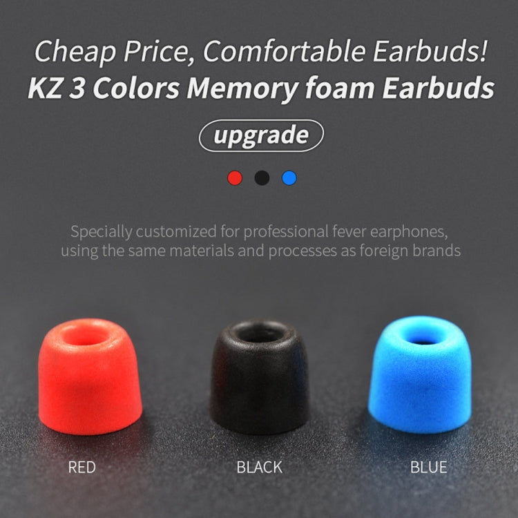 KZ 6 PCS Sound Insulation Noise Cancelling Memory Foam Earbuds Kit for All In-ear Earphone, Size: L & M & S(Black) - Apple Accessories by KZ | Online Shopping UK | buy2fix