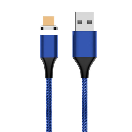 M11 5A USB to Micro USB Nylon Braided Magnetic Data Cable, Cable Length: 2m (Blue) - Mobile Accessories by buy2fix | Online Shopping UK | buy2fix