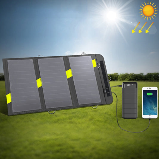 ALLPOWERS 20W 5V Solar Phone Charger Dual USB Output Portable Solar Panel - Charger by buy2fix | Online Shopping UK | buy2fix