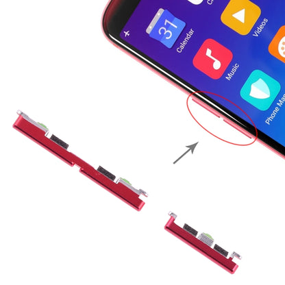 For OPPO R11s Side Keys(Red) - Home key & Side Key by buy2fix | Online Shopping UK | buy2fix