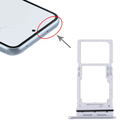 For Samsung Galaxy A34 SM-A346 Original SIM Card Tray + SIM / Micro SD Card Tray (Silver) - Repair & Spare Parts by buy2fix | Online Shopping UK | buy2fix