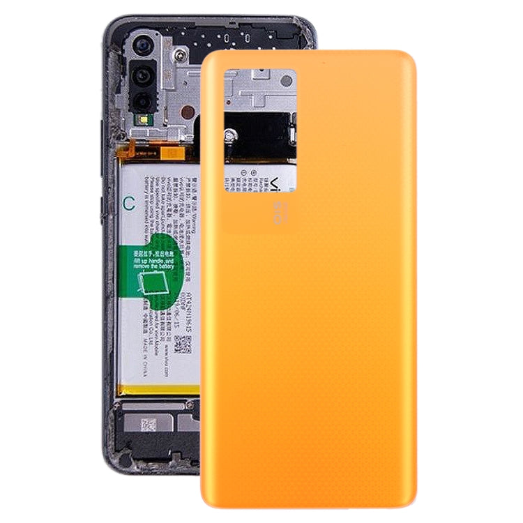 Original Battery Back Cover for vivo iQOO Neo5 S(Orange) - Repair & Spare Parts by buy2fix | Online Shopping UK | buy2fix