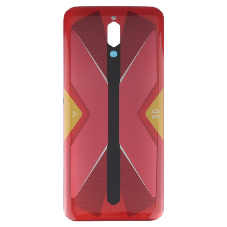 Battery Glass Back Cover for ZTE Nubia Red Magic 5G NX659J(Red) - For ZTE by buy2fix | Online Shopping UK | buy2fix