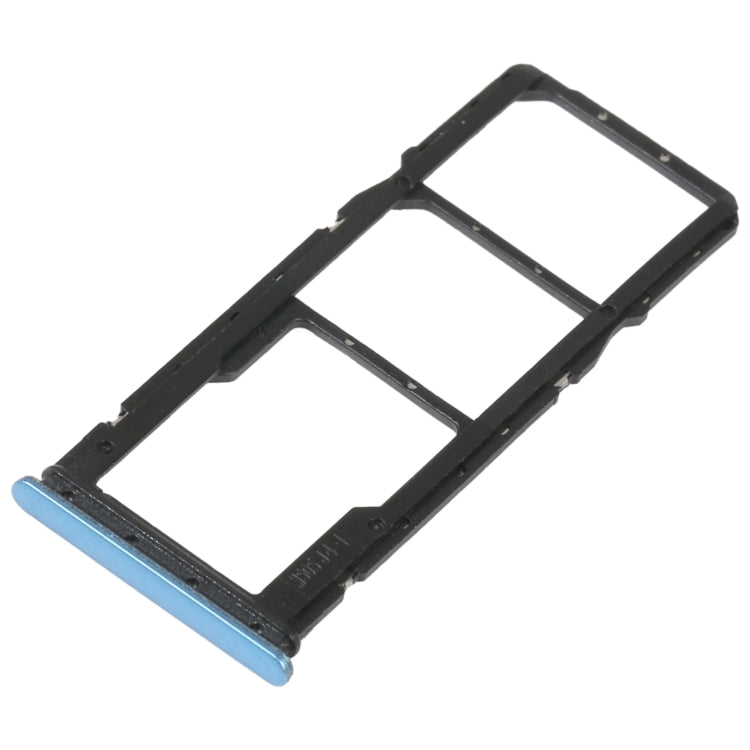 SIM Card Tray + SIM Card Tray + Micro SD Card Tray For Xiaomi Redmi 10C/Redmi 10 India (Blue) - Card Tray by buy2fix | Online Shopping UK | buy2fix