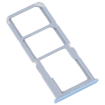 For Realme C30 SIM Card Tray + SIM Card Tray + Micro SD Card Tray (Blue) - Card Socket by buy2fix | Online Shopping UK | buy2fix