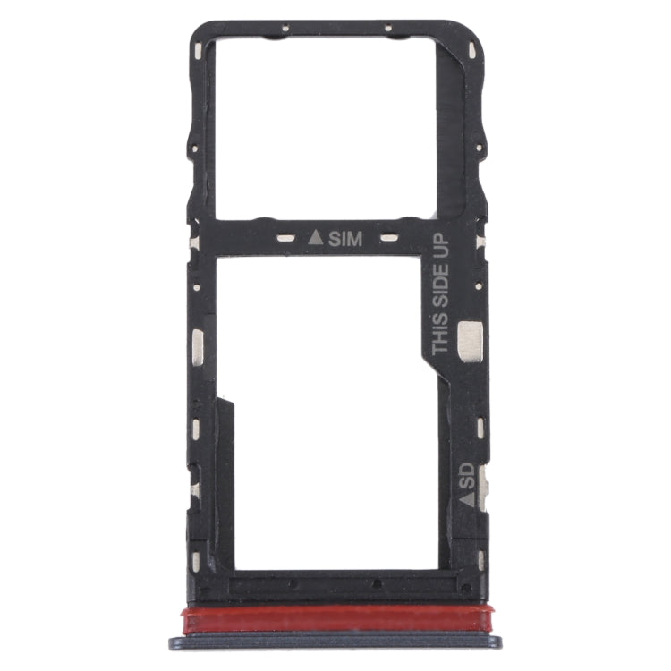 For TCL 30 V 5G Original SIM Card Tray + Micro SD Card Tray(Black) - Repair & Spare Parts by buy2fix | Online Shopping UK | buy2fix