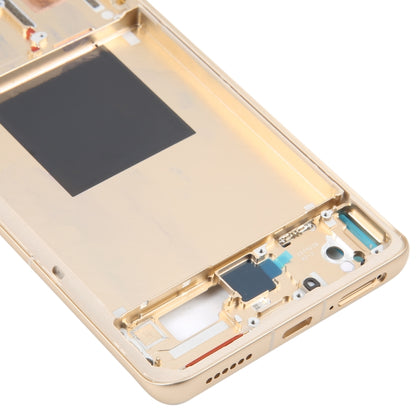 For Xiaomi 12S Ultra Original Front Housing LCD Frame Bezel Plate (Gold) - Repair & Spare Parts by buy2fix | Online Shopping UK | buy2fix