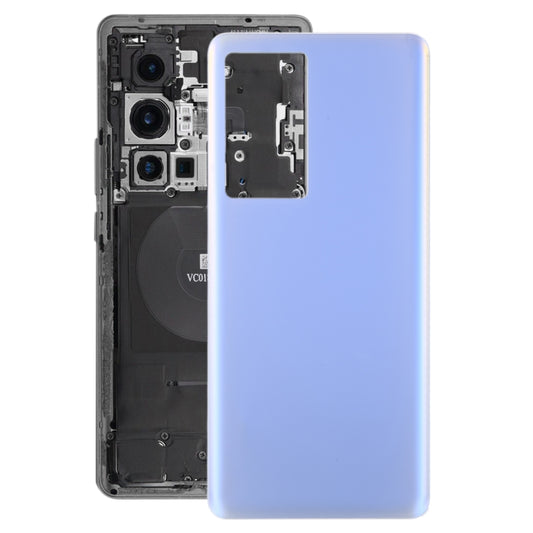 For vivo X70 Pro OEM Glass Battery Back Cover(Aurora Blue) - Repair & Spare Parts by buy2fix | Online Shopping UK | buy2fix