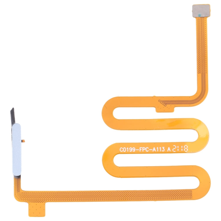 For Infinix Note 10 Pro Original Fingerprint Sensor Flex Cable (Silver) - Flex Cable by buy2fix | Online Shopping UK | buy2fix