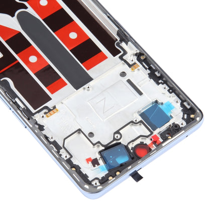 For OPPO Reno8 T 5G Original Front Housing LCD Frame Bezel Plate (Blue) - Frame Bezel Plate by buy2fix | Online Shopping UK | buy2fix