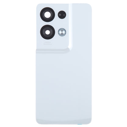 For OPPO Reno8 Pro+ Original Battery Back Cover with Camera Lens Cover(White) - Back Cover by buy2fix | Online Shopping UK | buy2fix
