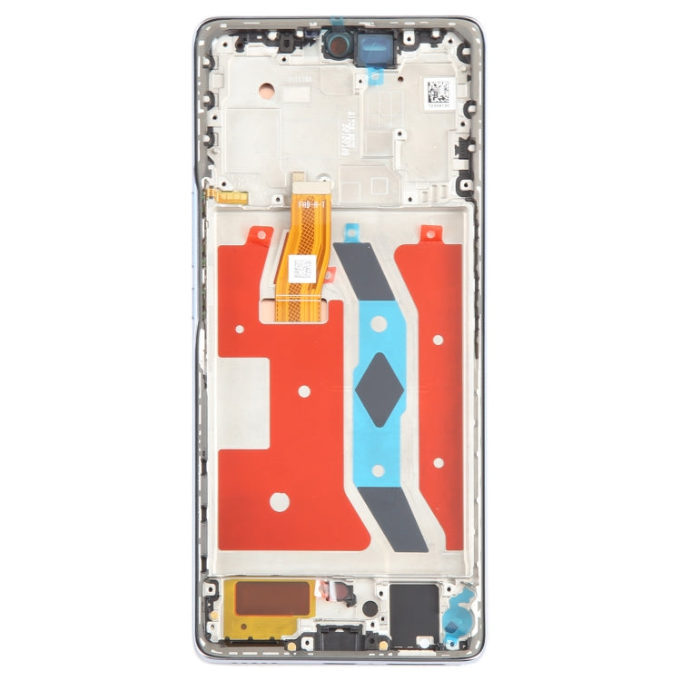 For Honor Magic5 Lite Original LCD Screen Digitizer Full Assembly with Frame (Silver) - LCD Screen by buy2fix | Online Shopping UK | buy2fix