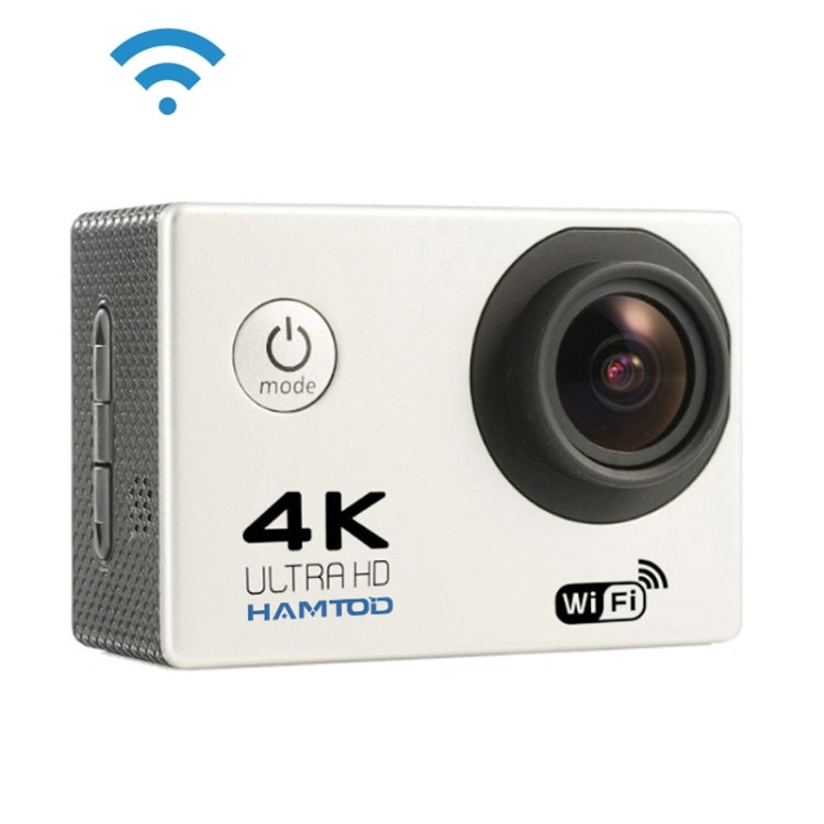 HAMTOD H9A HD 4K WiFi Sport Camera with Waterproof Case, Generalplus 4247, 2.0 inch LCD Screen, 120 Degree Wide Angle Lens (White) - HAMTOD by HAMTOD | Online Shopping UK | buy2fix