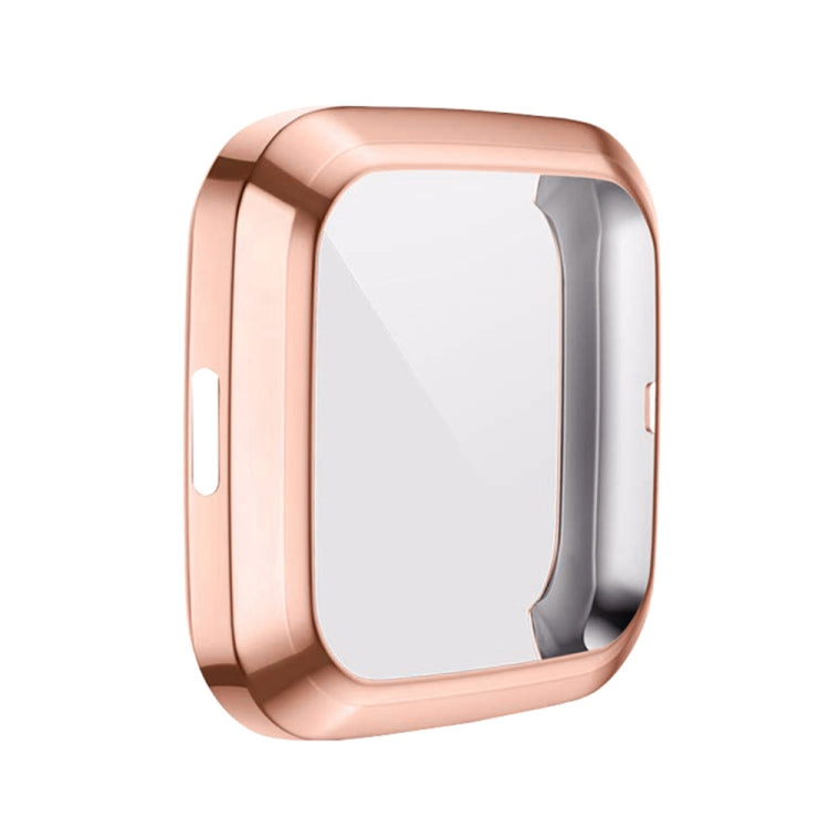 For Fitbit versa 2 Plating TPU All-inclusive Protective Shell(Rose gold) - Smart Wear by buy2fix | Online Shopping UK | buy2fix