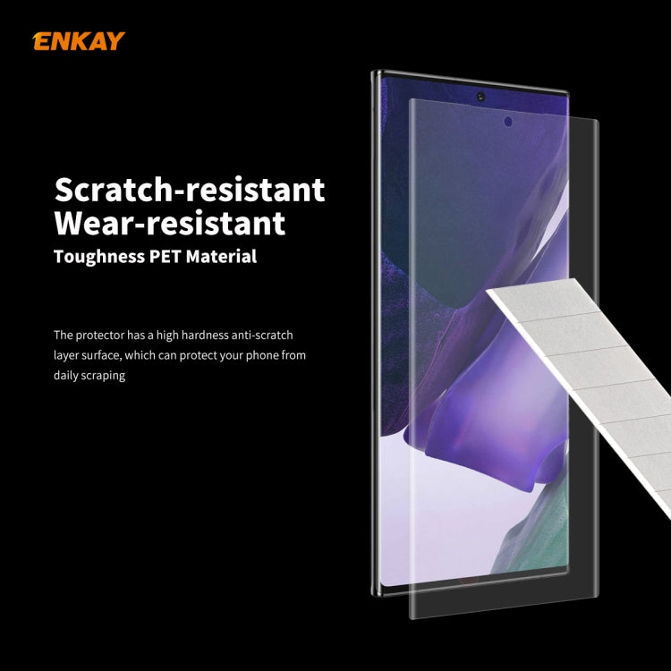 For Samsung Galaxy Note 20 Ultra 2 PCS ENKAY Hat-Prince 3D Full Screen PET Curved Hot Bending HD Screen Protector Soft Film(Transparent) - For Samsung by ENKAY | Online Shopping UK | buy2fix