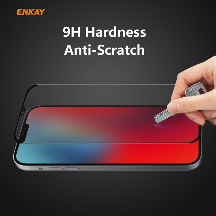 For iPhone 12 mini ENKAY 0.26mm 9H 6D Privacy Anti-spy Full Screen Tempered Glass Film - iPhone 12 mini Tempered Glass by ENKAY | Online Shopping UK | buy2fix