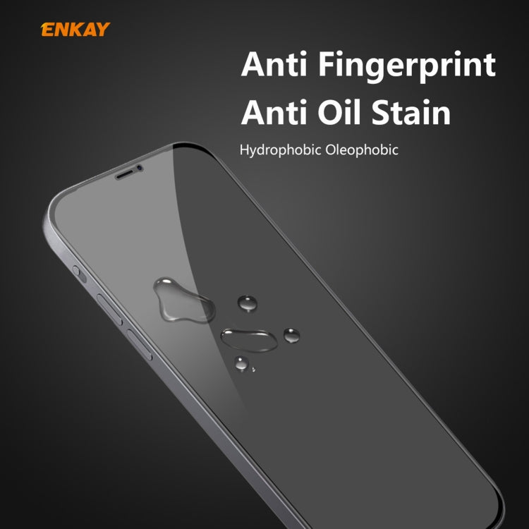 For iPhone 12 mini ENKAY 0.26mm 9H 6D Privacy Anti-spy Full Screen Tempered Glass Film - iPhone 12 mini Tempered Glass by ENKAY | Online Shopping UK | buy2fix