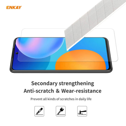 For Huawei P Smart 2021 10 PCS ENKAY Hat-Prince 0.26mm 9H 2.5D Curved Edge Tempered Glass Film - Huawei Tempered Glass by PINWUYO | Online Shopping UK | buy2fix