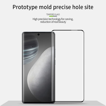 For vivo X60 Pro PINWUYO 9H 3D Hot Bending Tempered Glass Film(Black) - vivo Tempered Glass by PINWUYO | Online Shopping UK | buy2fix